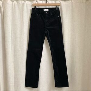 GAP Women’s Black Velvet Jeans Size 4 90’s Straight High Rise